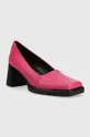 Шкіряні туфлі Vagabond Shoemakers EDWINA рожевий