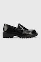 Kožené mokasíny Vagabond Shoemakers KENOVA lakovaná koža čierna 5241.360.20