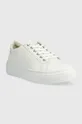 Δερμάτινα αθλητικά παπούτσια Vagabond Shoemakers Shoemakers ZOE PLATFORM λευκό