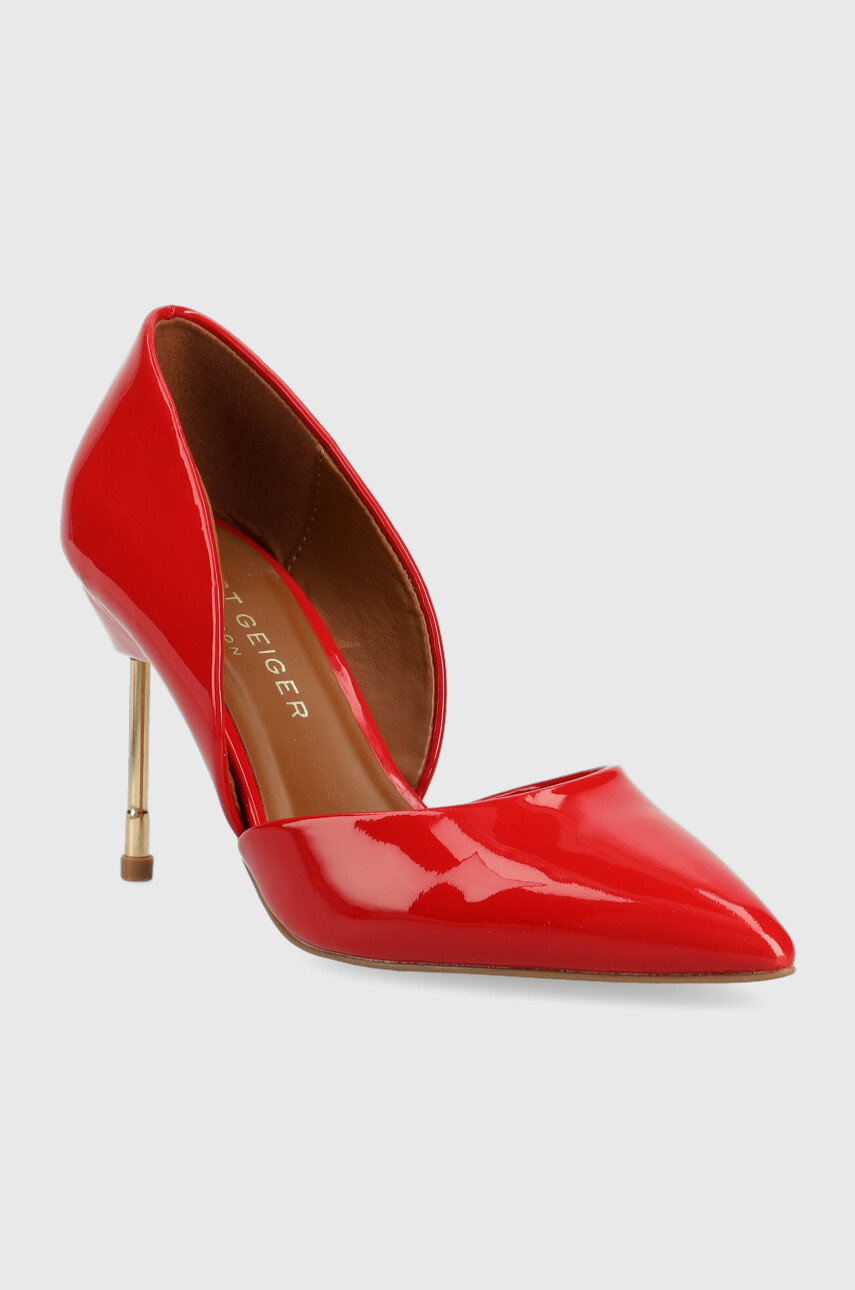 Kurt Geiger London ghete chelsea de piele Bond 90 rosu