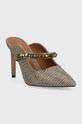 Kurt Geiger London klapki Duke 4268540609.BEIGE złoty AA00