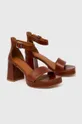 Шкіряні сандалі Vagabond Shoemakers FIONA коричневий