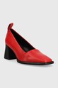 Кожени обувки с дебел ток Vagabond Shoemakers HEDDA 5303.101.47 червен SS23