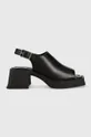 črna Usnjeni sandali Vagabond Shoemakers HENNIE Ženski