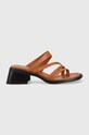 Vagabond infradito in pelle INES pelle fiore marrone 5311.001.27