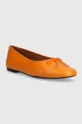 Vagabond Shoemakers bőr balerina cipő JOLIN narancssárga