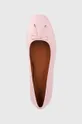 rózsaszín Vagabond Shoemakers bőr balerina cipő JOLIN
