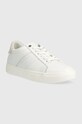Kožené sneakers boty Calvin Klein CLEAN CUPSOLE LACE UP - HE HW0HW01415 bílá SS23