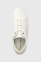 Kožené tenisky Calvin Klein CLEAN CUPSOLE LACE UP - HE biela HW0HW01415