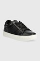 Calvin Klein sneakersy skórzane CLEAN CUPSOLE LACE UP - HE HW0HW01415 czarny SS23