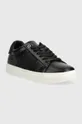 Calvin Klein sneakers in pelle CLEAN CUPSOLE LACE UP - HE nero