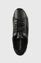 czarny Calvin Klein sneakersy skórzane CLEAN CUPSOLE LACE UP - HE