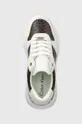 biały Calvin Klein sneakersy CHUNKY INTERN WEDGE LACE UP-MONO