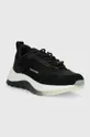 Calvin Klein sneakersy RUNNER LACE UP - LTH/SAT czarny