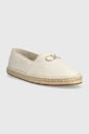 Espadrile Calvin Klein ESPADRILLE W/HW - JQ HW0HW01458 bež SS23