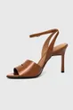 Kožené sandále Calvin Klein GEO STIL SANDAL 90HH hnedá