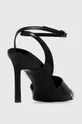 Calvin Klein sandały skórzane GEO STIL SANDAL 90HH czarny