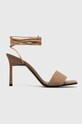 Sandále Calvin Klein GEO STIL GLADI SANDAL 90HH textilný béžová HW0HW01467