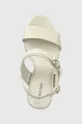 бежевый Кожаные сандалии Calvin Klein BLOCK HL SANDAL 85HH W/HW