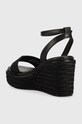Obuwie Calvin Klein sandały WEDGE 50HH W/HW - JQ HW0HW01490 czarny