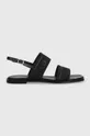 чорний Сандалі Calvin Klein SQUARED SANDAL HE Жіночий