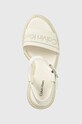 Calvin Klein sandały WEDGE 70HH - HE biały HW0HW01499
