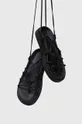 Шкіряні сандалі Calvin Klein ERGO STRAP SANDAL чорний