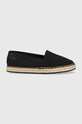 Calvin Klein espadryle ESPADRILLE HE - CANVAS tekstylny czarny HW0HW01546