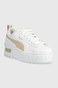 Puma bőr sportcipő Mayze Wedge Wns 386273 fehér SS23