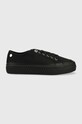 Sneakers boty Tommy Hilfiger PLATFORM VULCANIZED SNEAKER Planet friendly černá FW0FW07156