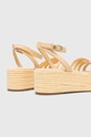 Obuća Sandale Tommy Hilfiger ESSENTIAL FLATFORM SANDAL FW0FW07161 zlatna