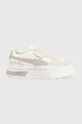 beige Puma sneakers in pelle Mayze Stack Luxe Wns Donna