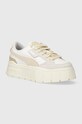 Puma leather sneakers Mayze Stack Luxe Wns low beige 389853