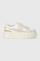 Puma leather sneakers Mayze Stack Luxe Wns 389853 beige SS24