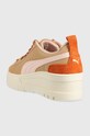 Obuwie Puma sneakersy skórzane Mayze Wedge Wild Women Wns 389868 brązowy