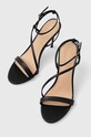 Guess sandały skórzane Kadera FL5KAD.LEA03.BLACK czarny SS23