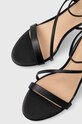 Guess sandały skórzane Kadera FL5KAD.LEA03.BLACK czarny