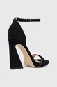 Încălțăminte Guess sandale din piele intoarsa Morra FL5MRR.SUE03.BLACK negru