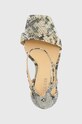 Guess sandały skórzane zoila beżowy FL5ZOI.LEP03.BEIGE