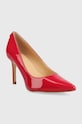 δερμάτινες γόβες Guess dafne13 FL7D13.PAT08.CHER ροζ SS23