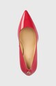δερμάτινες γόβες Guess dafne13 ροζ FL7D13.PAT08.CHER