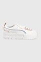 Шкіряні кросівки Puma Mayze UT Wns лицьова шкіра білий 389862
