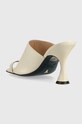 Παπούτσια Δερμάτινες παντόφλες Patrizia Pepe 8X0039.L048.W338 λευκό