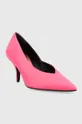 Шкіряні туфлі Patrizia Pepe рожевий
