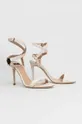 Kožené sandále Elisabetta Franchi béžová