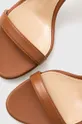 hnedá Kožené sandále Elisabetta Franchi