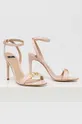Kožne sandale Elisabetta Franchi roza