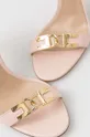 ružová Kožené sandále Elisabetta Franchi
