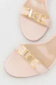 ružová Kožené sandále Elisabetta Franchi