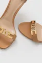 hnedá Kožené sandále Elisabetta Franchi